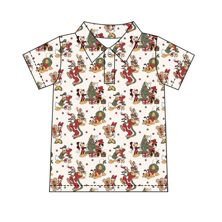 Boy's Performance Button Up - Magical Night Before Christmas