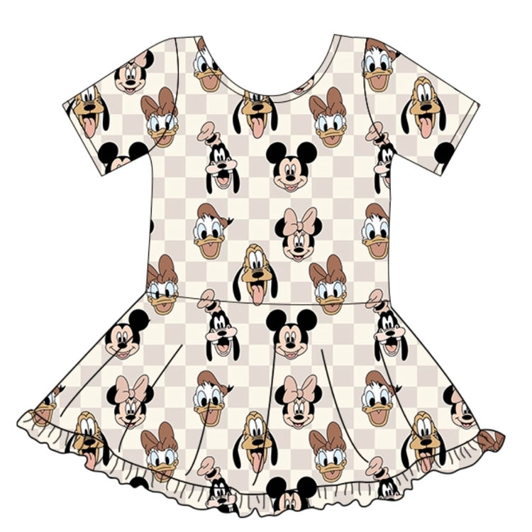 KIDS Park Essential TWIRL Dress - Boho Checkers