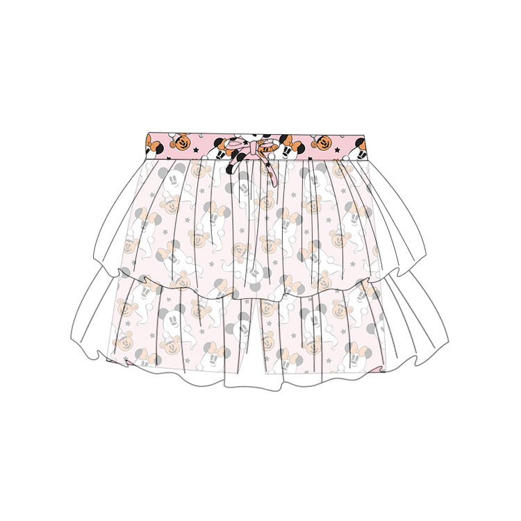 ADULT Mesh Magic Skort - Ghouls in Pink