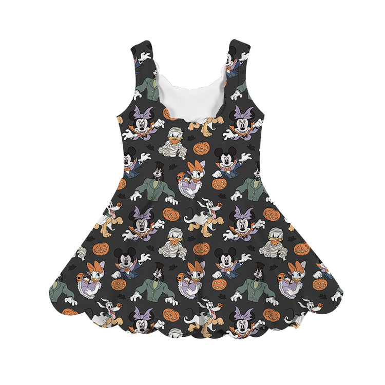 KIDS Scalloped Tank Dress - Spooky Six