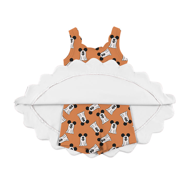 ADULT Scalloped Tank Dress - ORANGE Main Street Spirits