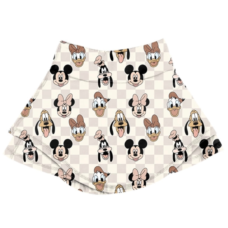 ADULT Layered Skort - Boho Checkers