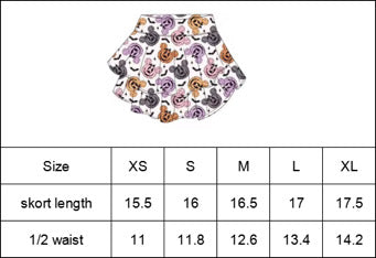 ADULT Skort - Whimsy Christmas