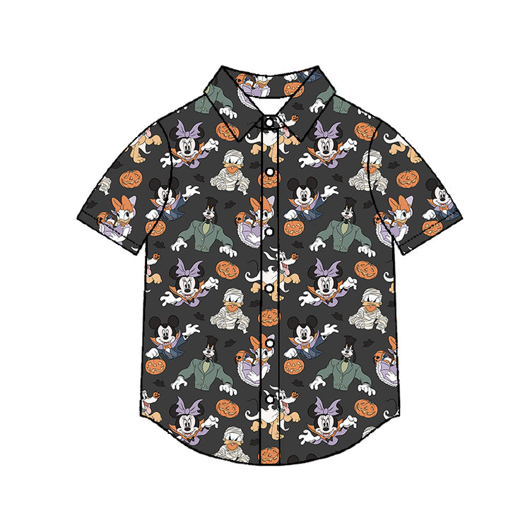 Men's Performance Button Up - Spooky Six