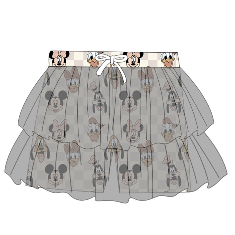 ADULT Mesh Magic Skort - Boho Checkers