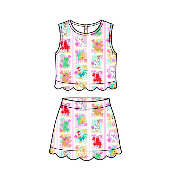 ADULT Scallop Set Tank + Skort - Silly Sidekicks