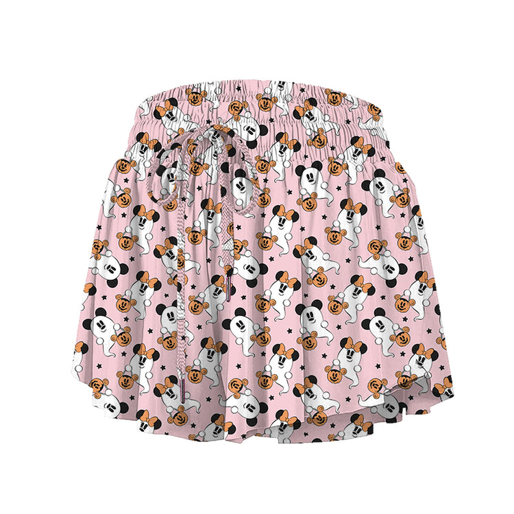 ADULT Butterfly Shorts - Ghouls in Pink