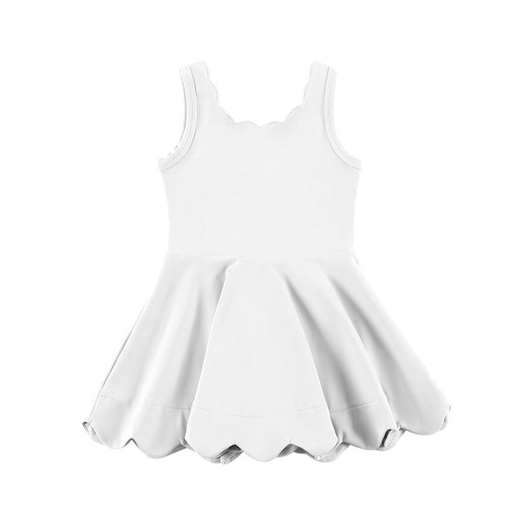 ADULT Scalloped Tank Dress - PINK Classic