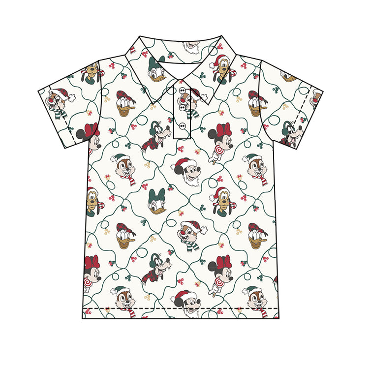 Boy's Performance Button Up - 'tis the season