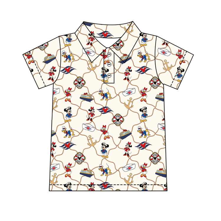 Boy's Performance Button Up - Roped in Cruise