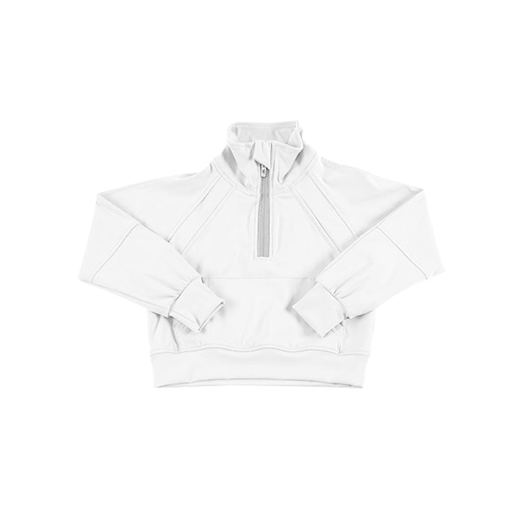 ADULT Zip Up Crop Cut Pullover - Sketchbook