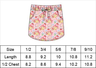 KIDS Scuba Tennis Skort - Park Hopper Icons Pink