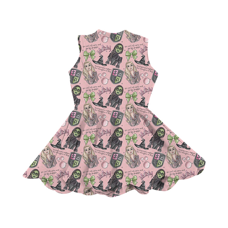 ADULT Scalloped Zip Up Dress - Wickedly Pink