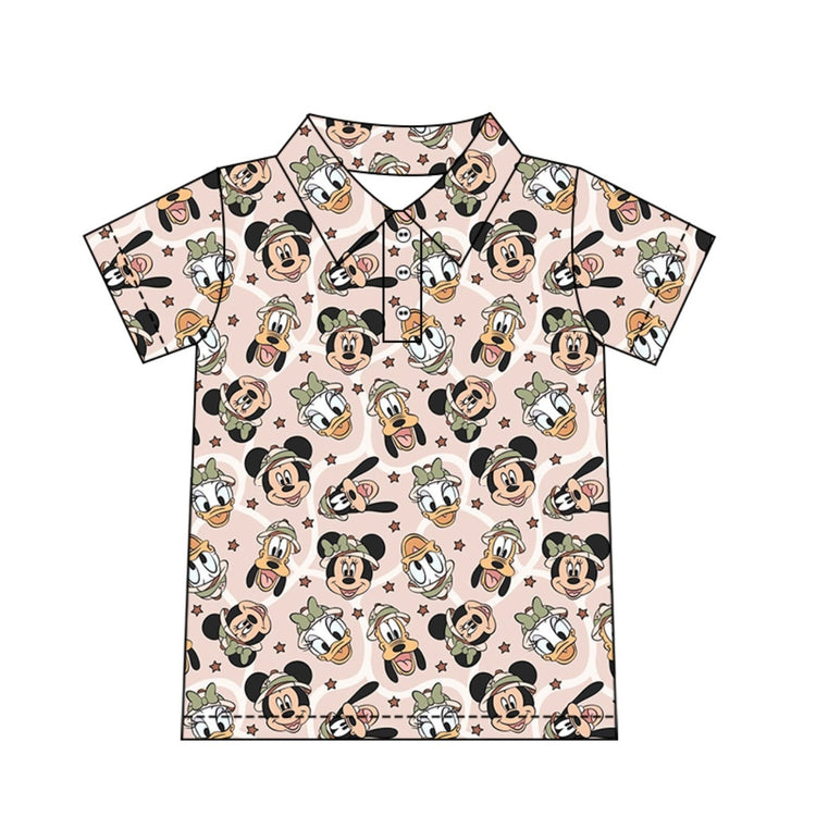 Boy's Performance Button Up - Safari Friends