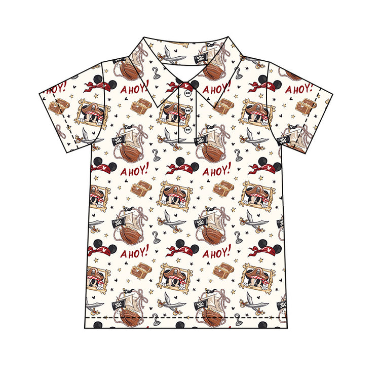 Boy's Performance Button Up - Ahoy! PREORDER