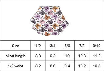 KIDS Skort - Whimsy Christmas
