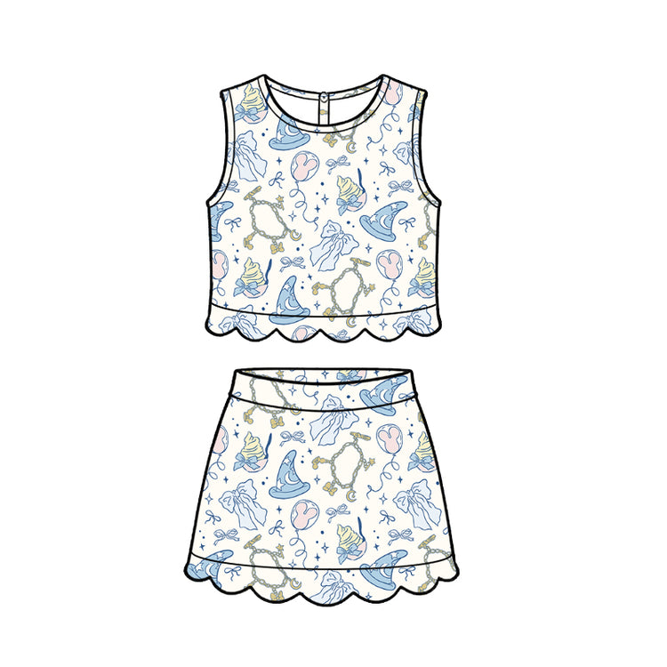 ADULT Scallop Set Tank + Skort - Charmed Sorcerer