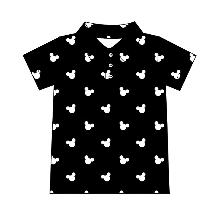 Boy's Performance Button Up - BLACK Classic