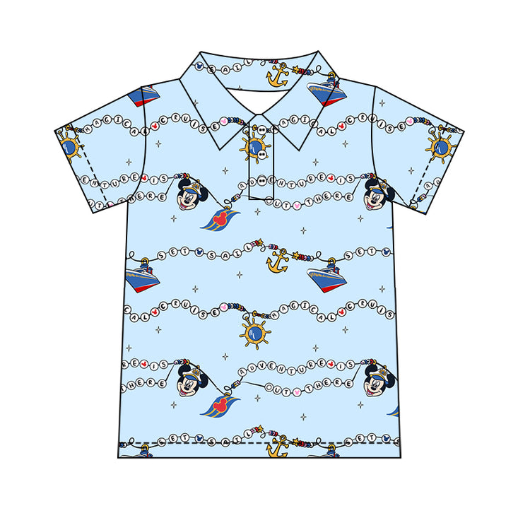 Boy's Performance Button Up - Cruise Beads