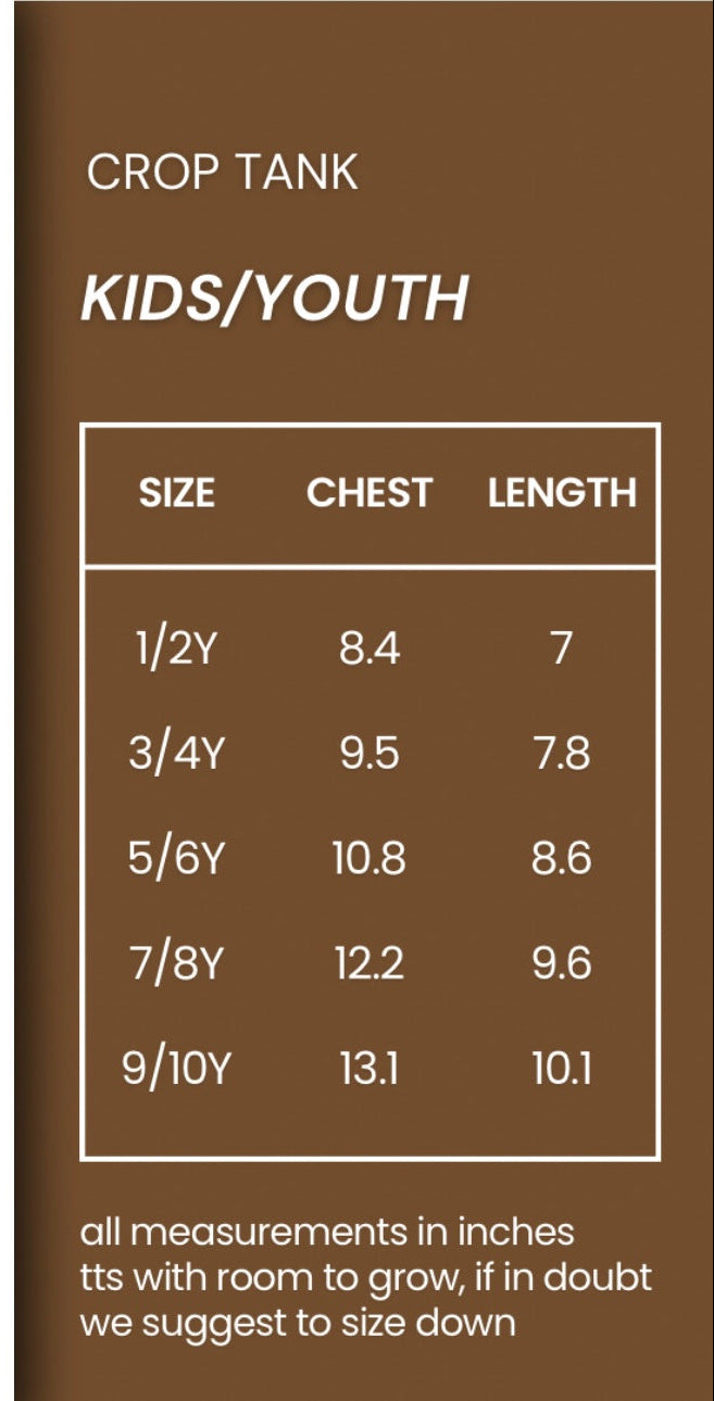 KIDS Crop Tank - Spring Six