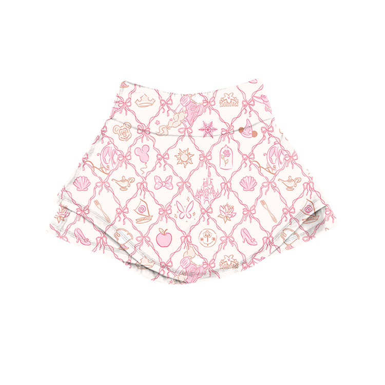 KIDS Skort - Pink Park Icons