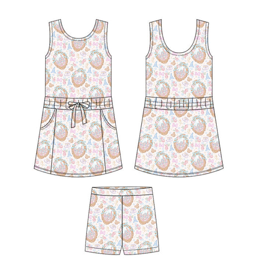 ADULT Scuba Tank Dress/shorts set - MOST Magical Day CASTLE