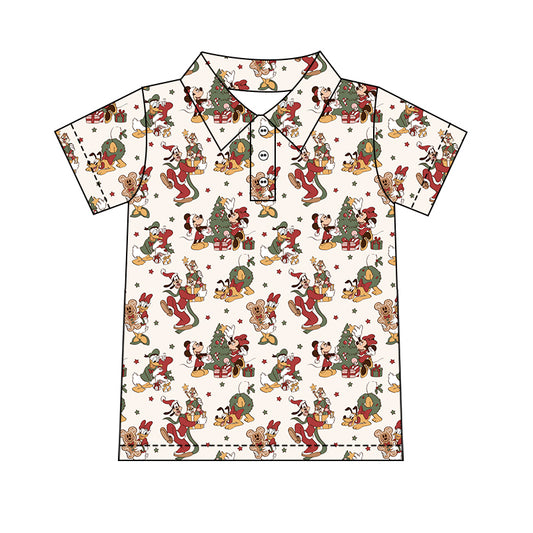 Boy's Performance Button Up - Magical Night Before Christmas