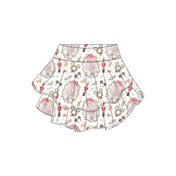 KIDS Skort - Whimsy Christmas
