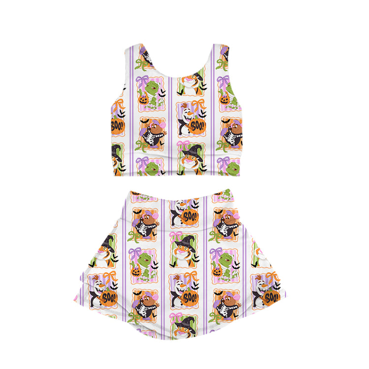 KIDS Crop + Skort Set - Spooky Sidekicks PREORDER