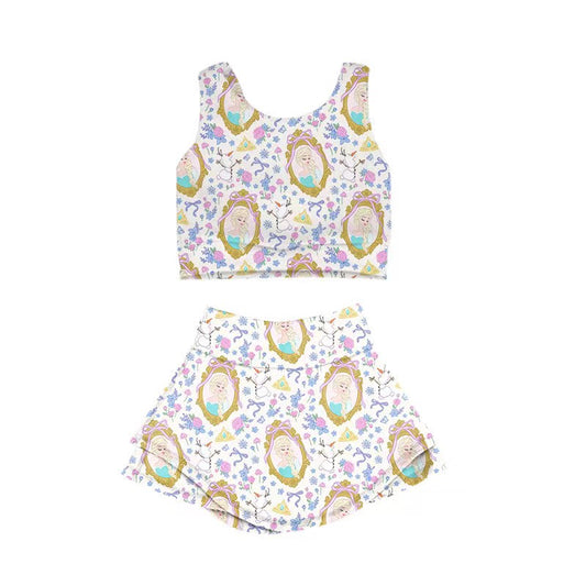 KIDS Crop + Skort Set - Ice Queen