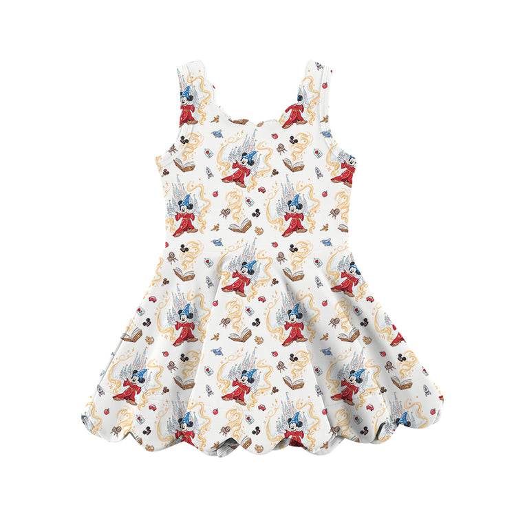 KIDS Scalloped Tank Dress - Sorcerer