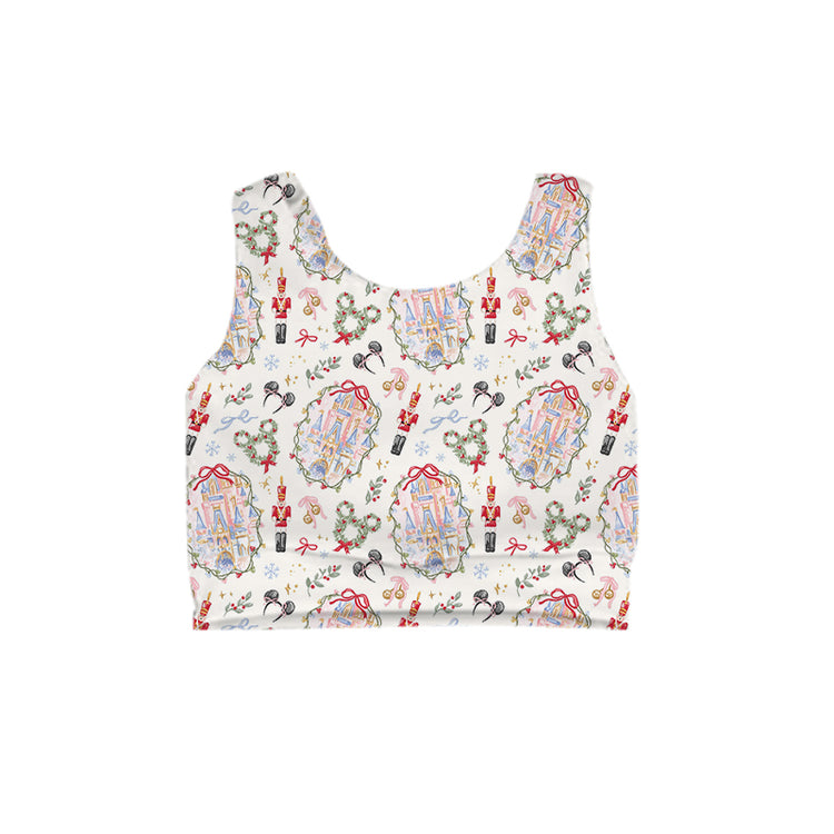 ADULT Crop Tank - Whimsy Christmas