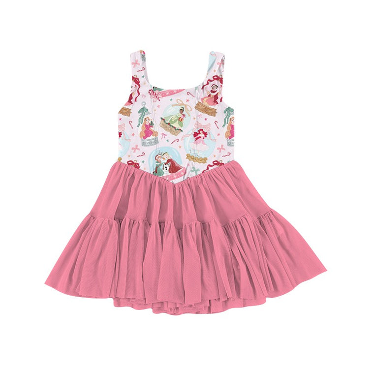 KIDS Mesh Tank Dress - Wonderland Snow Globes PREORDER