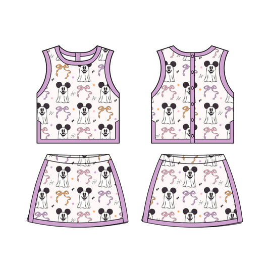 ADULT Colorblock Tank + Skort Set - Girly Ghost