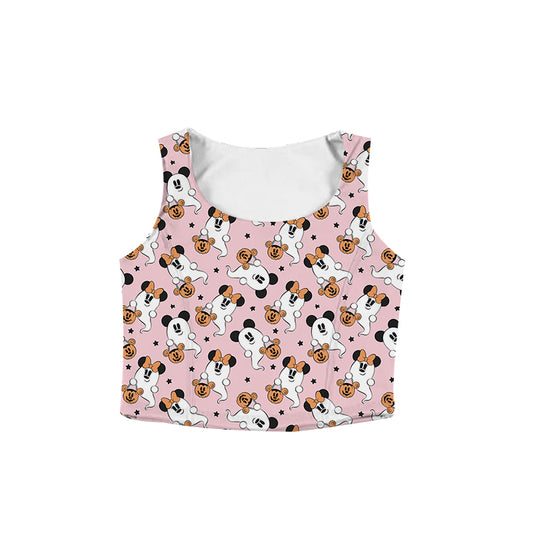 ADULTS Scoop Tank - Ghouls in Pink