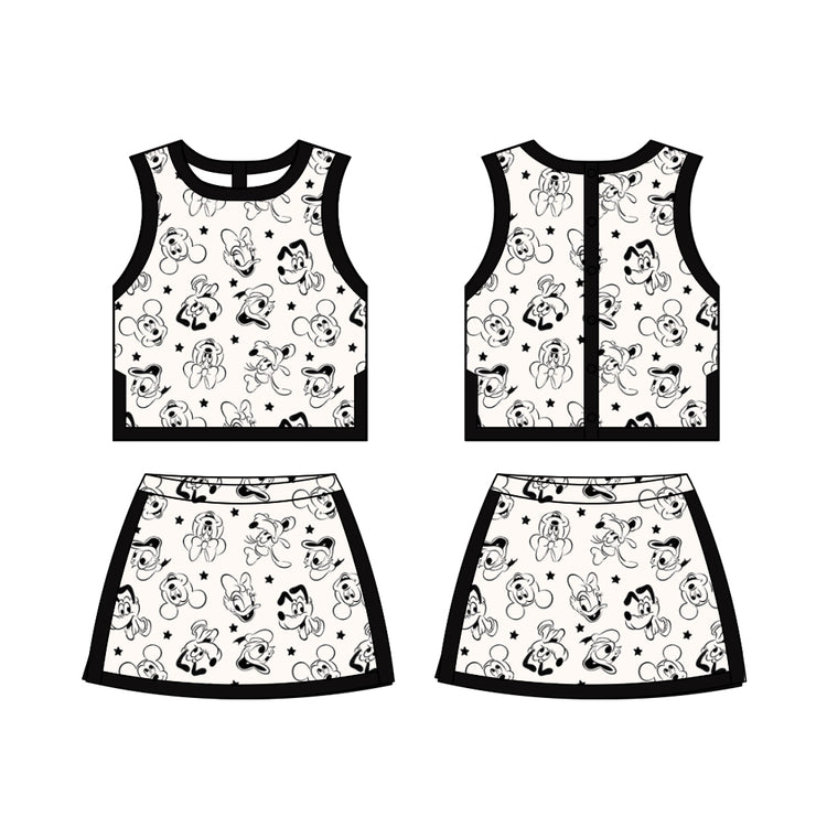 ADULT Colorblock Tank + Skort Set - Sketchbook PREORDER