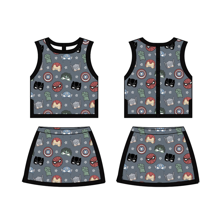 ADULT Colorblock Tank + Skort Set - Super Squad PREORDER