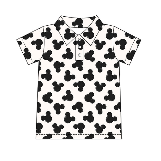 Boy's Performance Button Up -  Magic Mouse BLACK