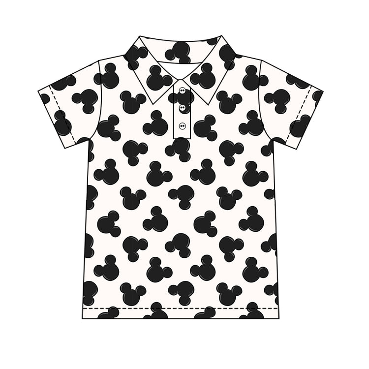Men's Performance Button Up - Magic Mouse BLACK