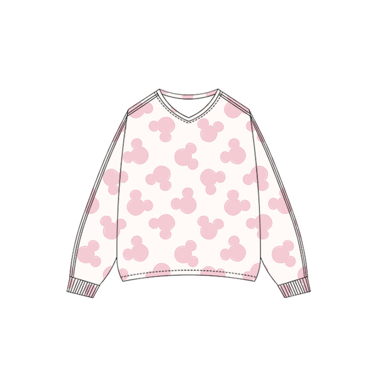 ADULT V Neck Pullover - Magic Mouse Pink