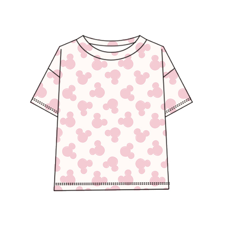 KIDS Boxy Oversized Tee - Magic Mouse Pink