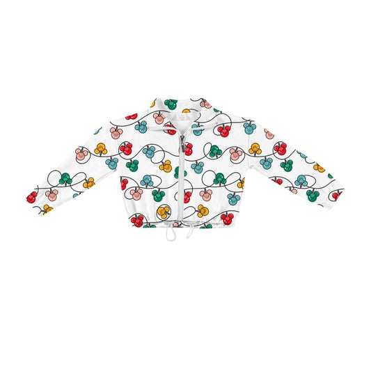 KIDS Zip Up Pullover - Merry Magic Lights PREORDER