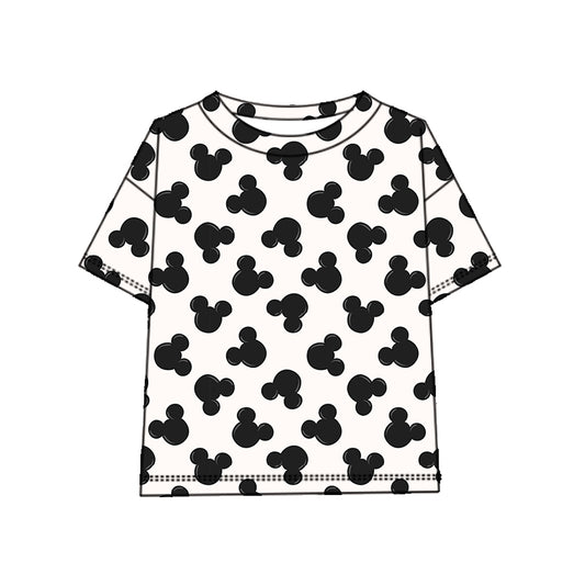 KIDS Boxy Oversized Tee - Magic Mouse BLACK