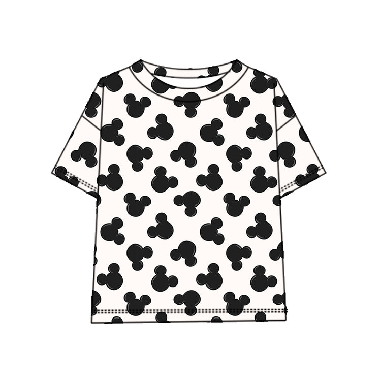 KIDS Boxy Oversized Tee - Magic Mouse BLACK