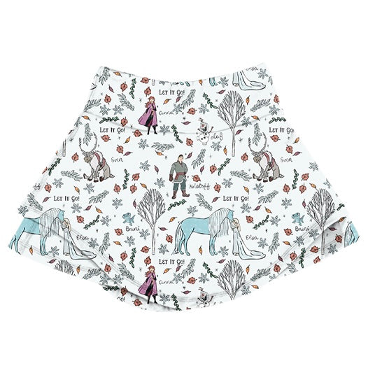 KIDS Ruffle Skort - Frozen Magic