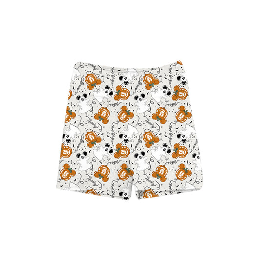 ADULT Biker Shorts - Spooky Main Street Balloons