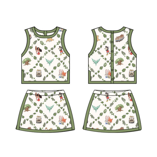 ADULT Colorblock Tank + Skort Set - Roam the Wild