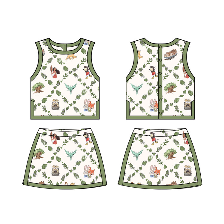 ADULT Colorblock Tank + Skort Set - Roam the Wild