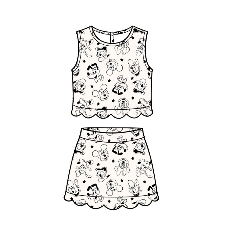 ADULT Scallop Set Tank + Skort - Sketchbook PREORDER