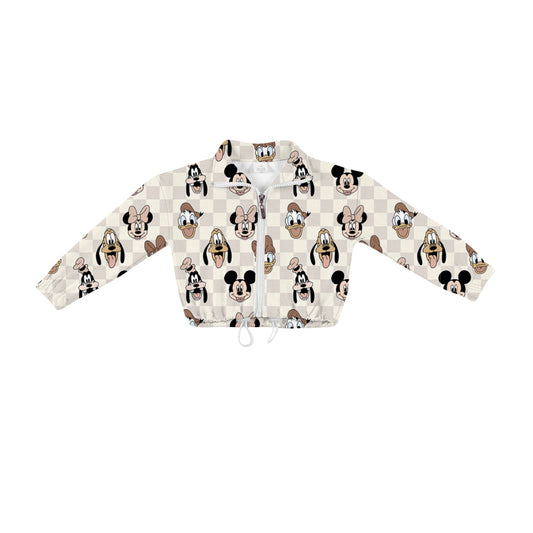 ADULT Quarter Zip Pullover - Boho Checkers PREORDER